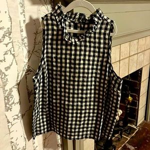 jcrew sleeveless linen blouse NWT XS